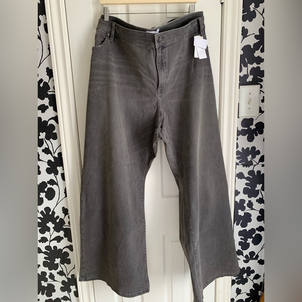 Lane Bryant Womens plus size boot cut Gray Jeans 38/40 mid rise denim casual